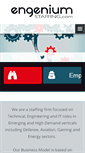 Mobile Screenshot of engeniumstaffing.com