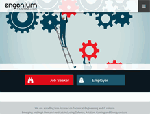 Tablet Screenshot of engeniumstaffing.com